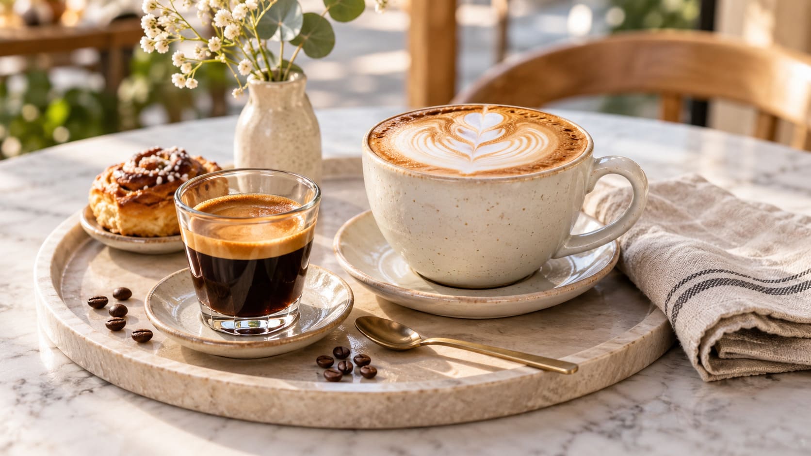 cappuccino và espresso