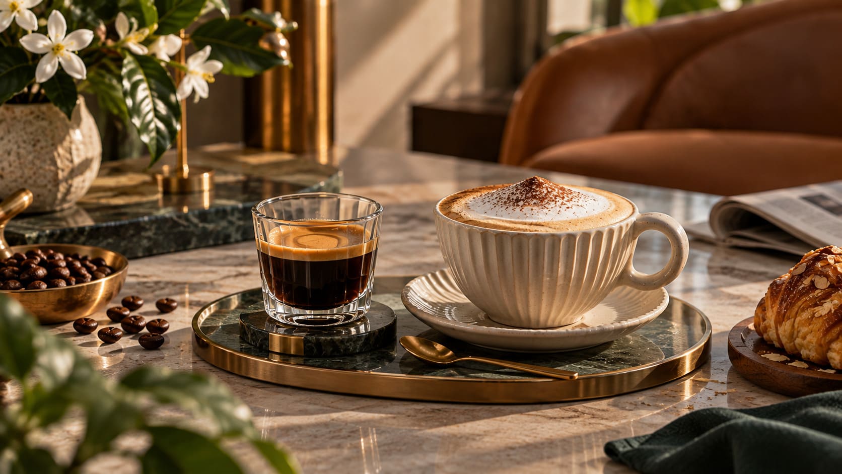 espresso và cappuccino