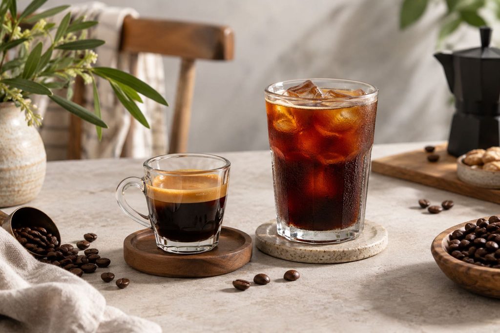 phân biệt americano và espresso
