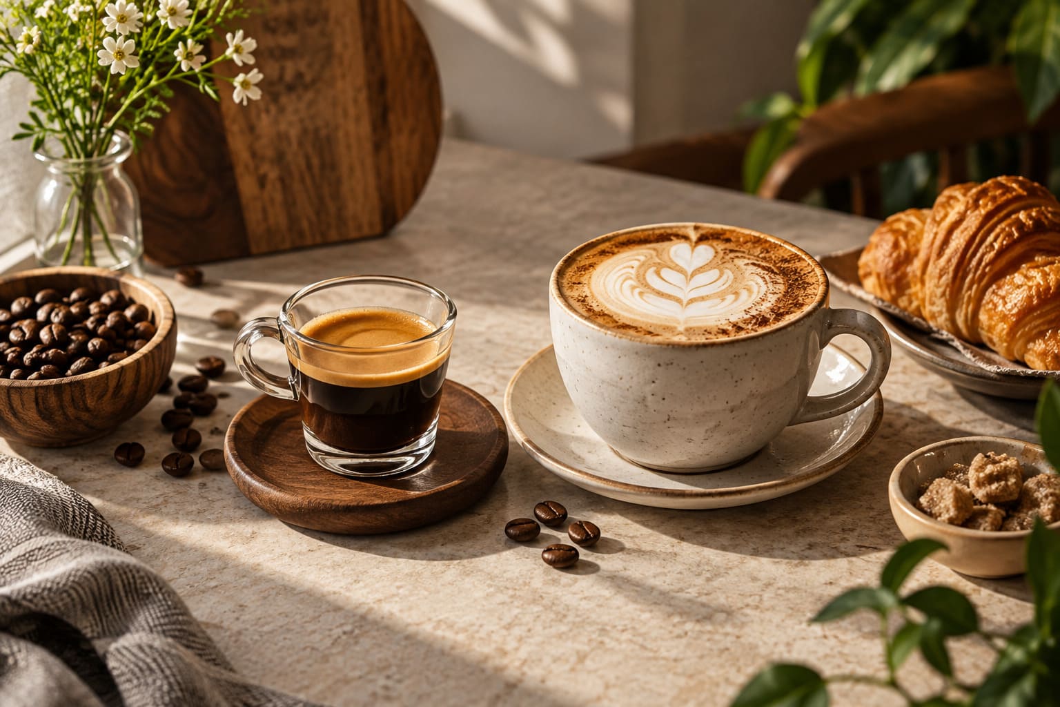 phân biệt cappuccino và espresso