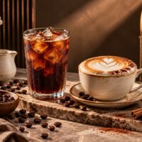 americano và cappuccino